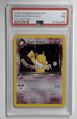 V1122: 2000: DARK HYPNO-HOLO: 9/82: 1ST EDITION: ROCKET: PSA 7: NM: 87502286